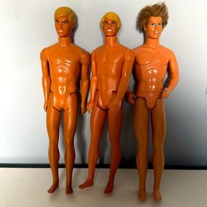 Vintage Ken Barbie Dolls 1968 Bundle Lot Barbie